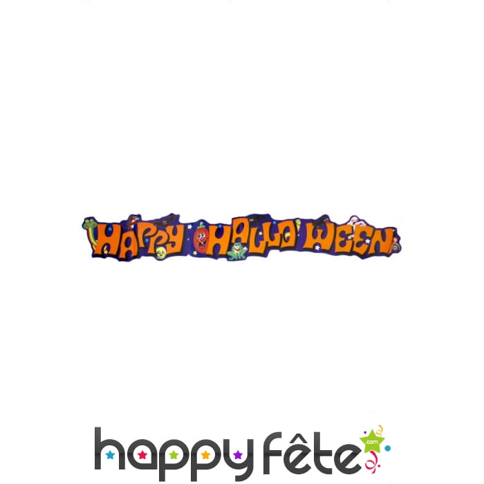 Bannière happy halloween