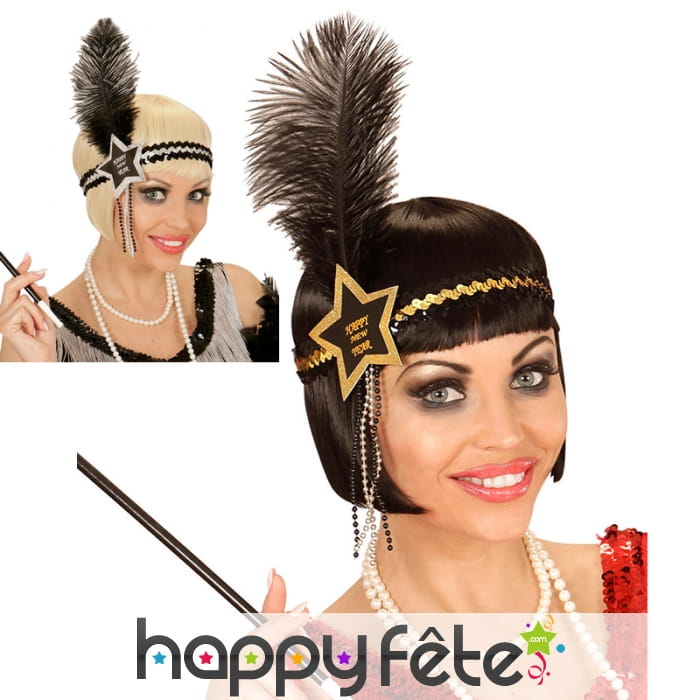 Bandeau Happy new year style charleston