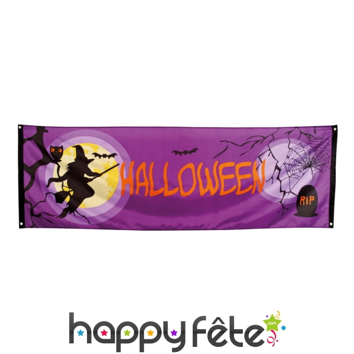 Banderole Halloween sorcière de 2.2m