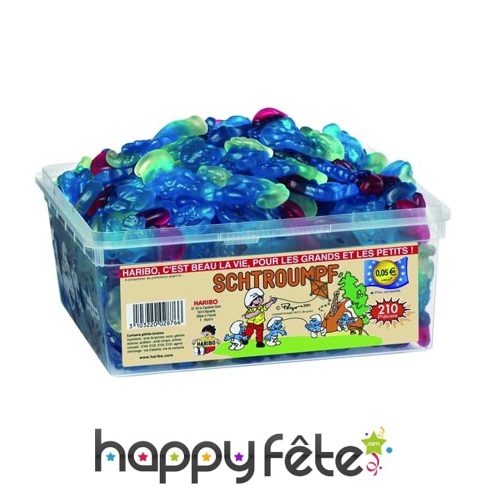 Bonbon haribo schtroumpfs
