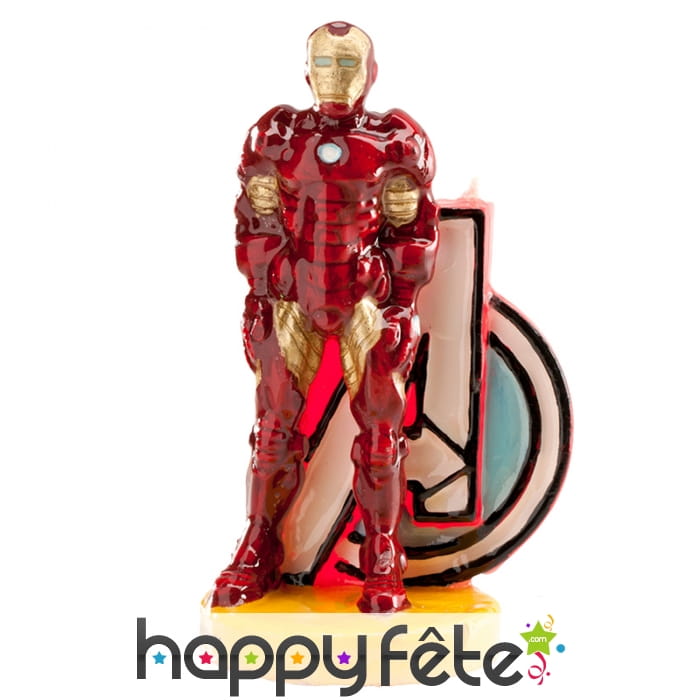Bougie Iron Man décorative