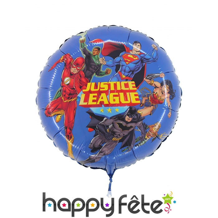 Ballon Justice League rond en alu, 45cm