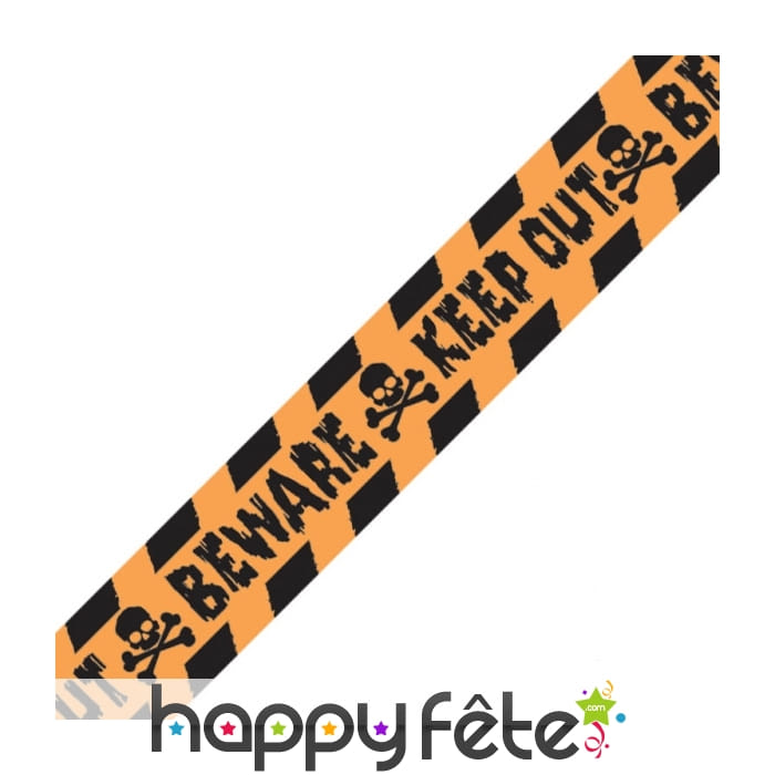 Banderole Keep out beware de 4m