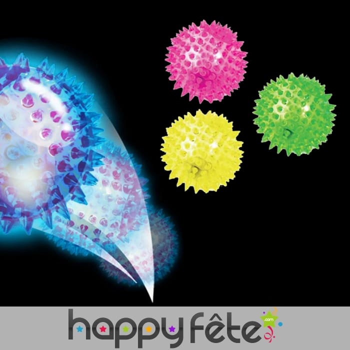 Balle lumineuse à picots