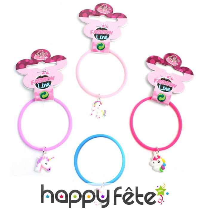 Bracelet licorne en silicone, 9cm