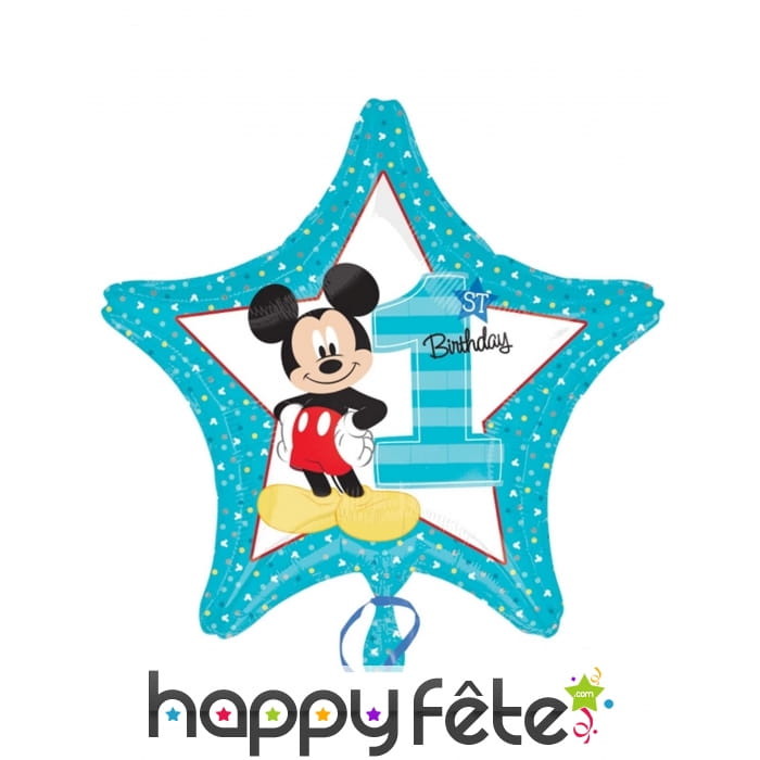 Ballon Mickey 1er Anniversaire