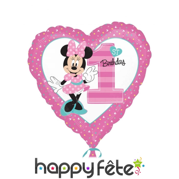 Ballon Minnie 1er Anniversaire