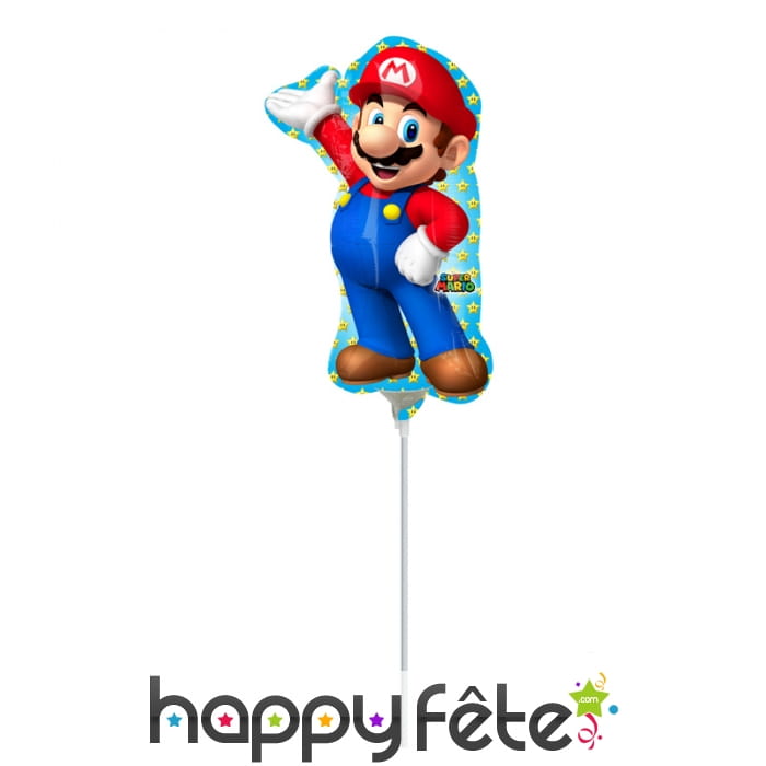Ballon Mario Bross sur tige
