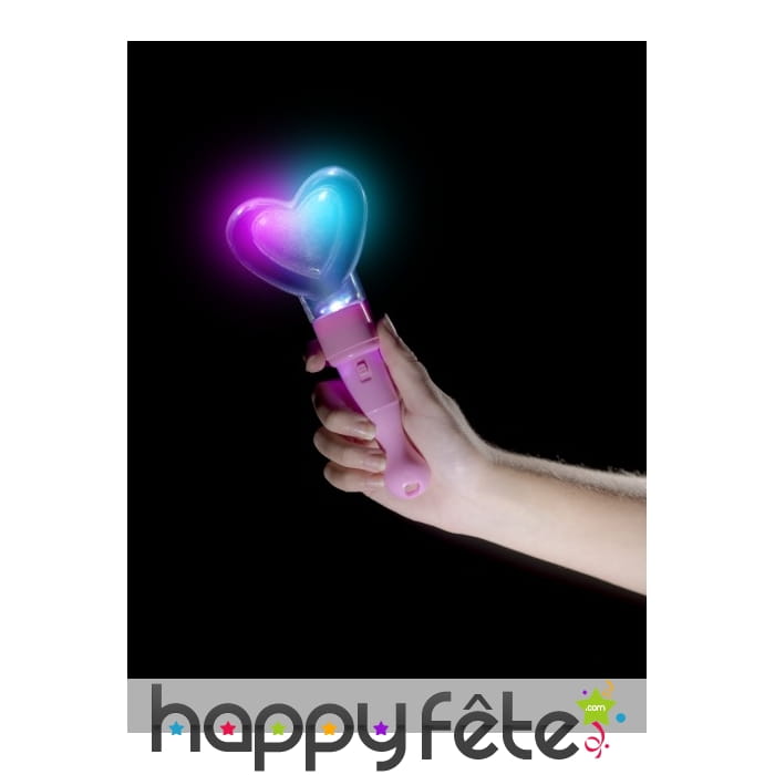 Baguette magique coeur lumineux