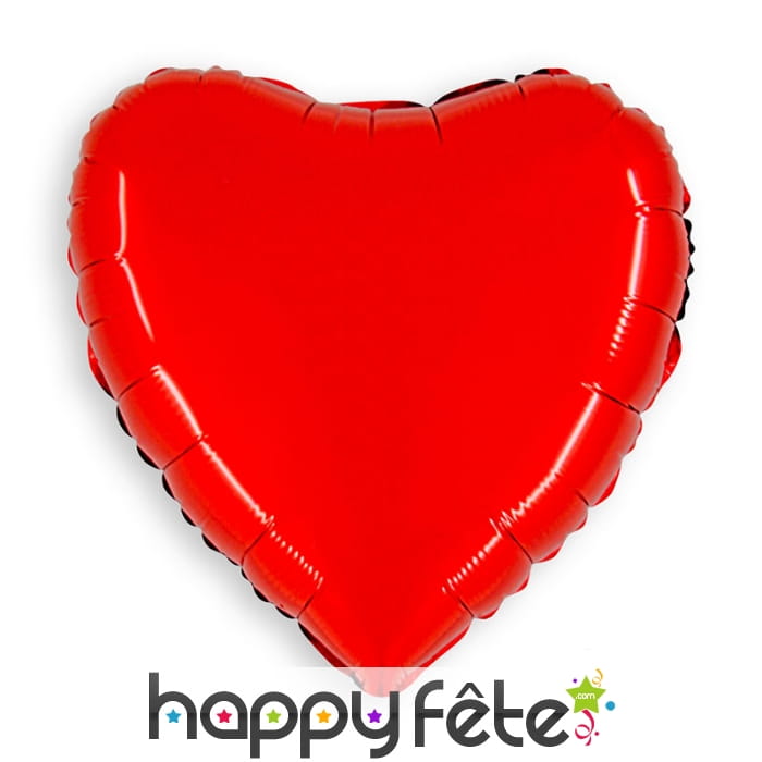 Ballon métalisé coeur rouge, 90cm