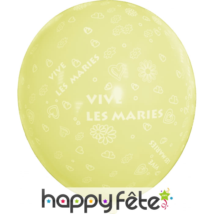 Ballons mariage doré