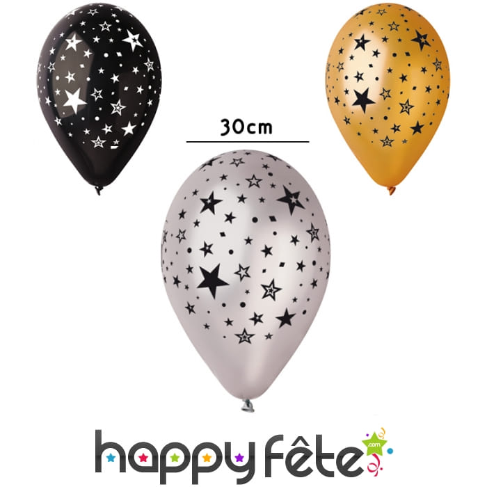 Ballon motifs étoiles
