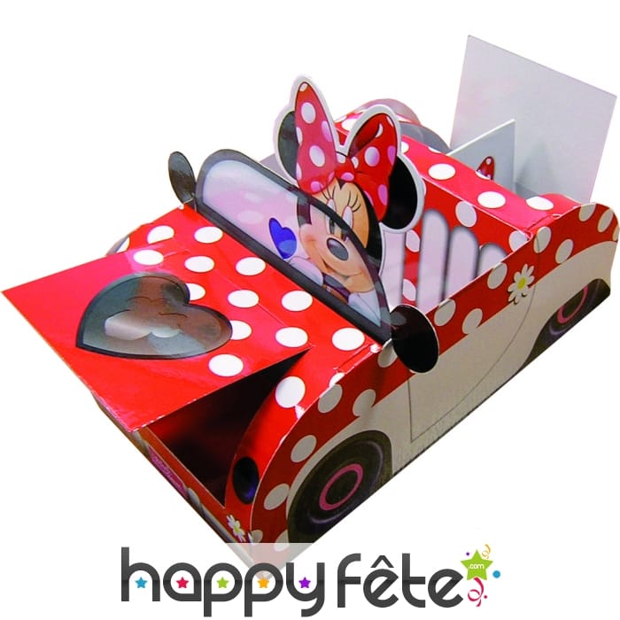 Boite Minnie en forme de voiture