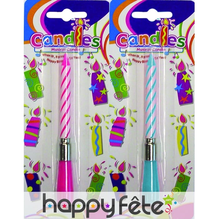 Bougie musicale joyeux anniversaire