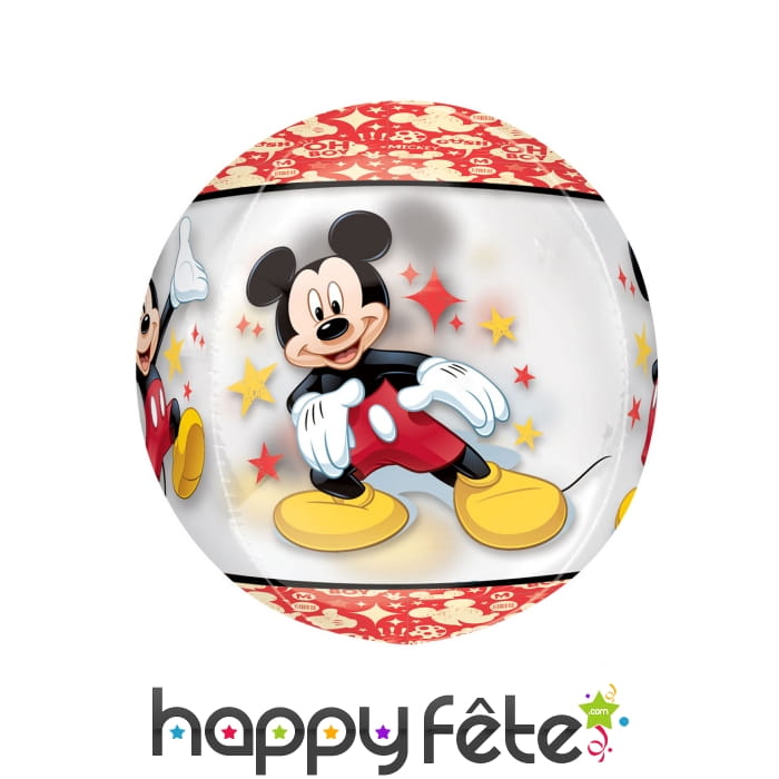 Ballon Mickey Mouse rond, 38 x 40 cm