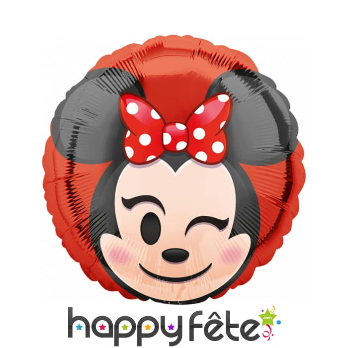 Ballon Minnie Mouse émoticone de 43cm