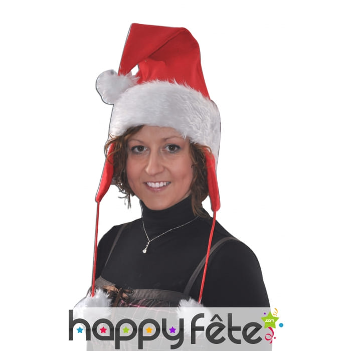 Bonnet mère Noël avec cache oreille
