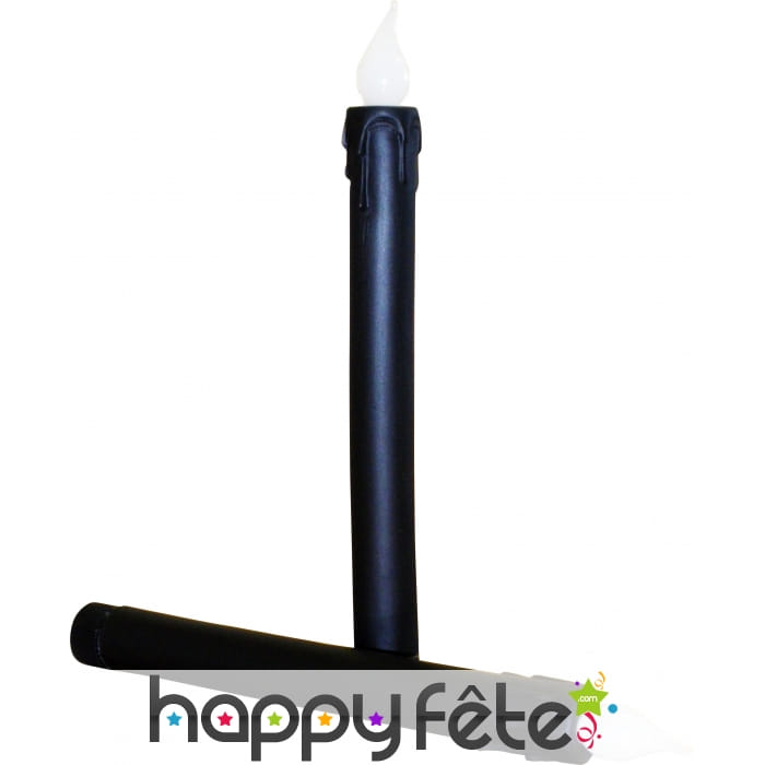 Bougies noires à piles