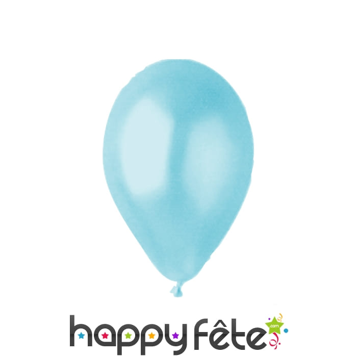 Ballons nacrés bleu ciel par 100