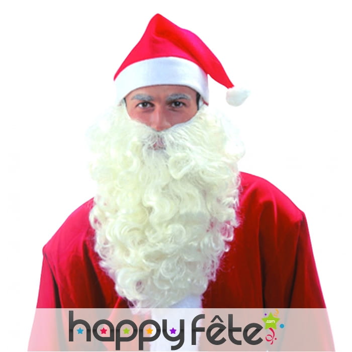 Barbe naturelle de pere noel. Luxe