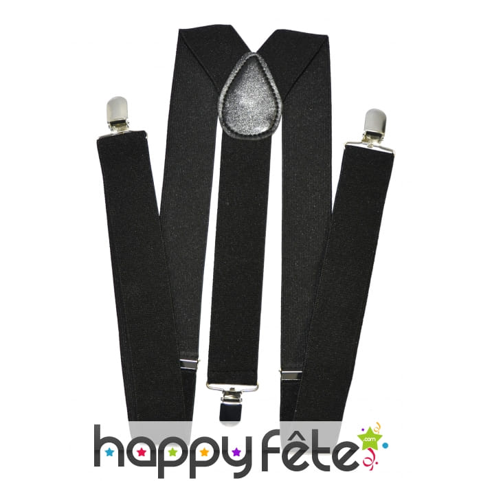 Bretelles noires de 3,5 c 160 cm