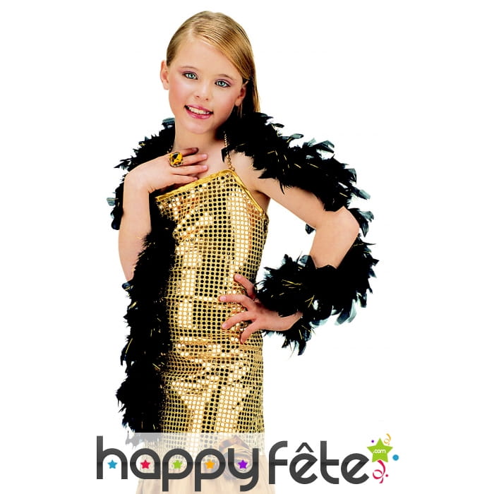 Boa noir et doré pour enfant