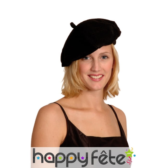Béret noir français