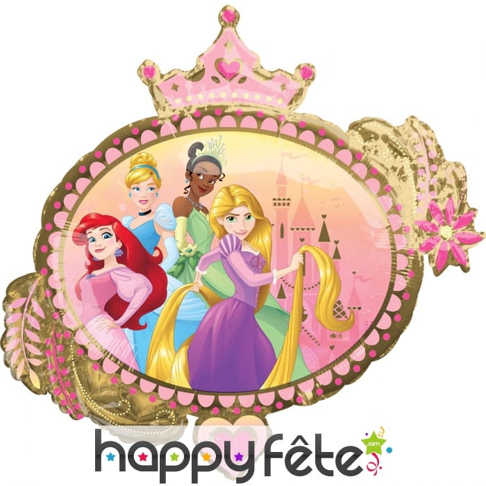Ballon ovale Princesses Disney recto verso, 81 cm