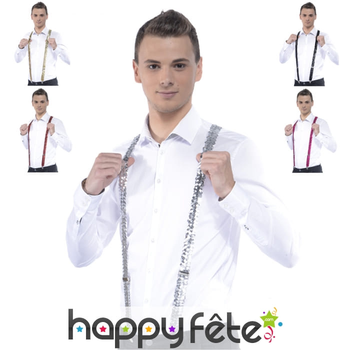 Bretelles paillettes