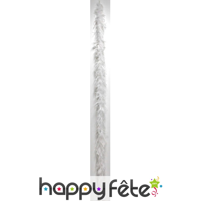Boa plume autruche blanc 183 cm