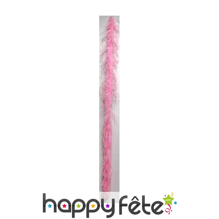 Boa plume autruche rose 183 cm