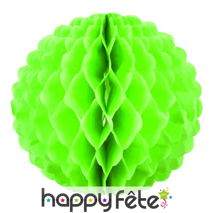 Boule papier alveolé anis