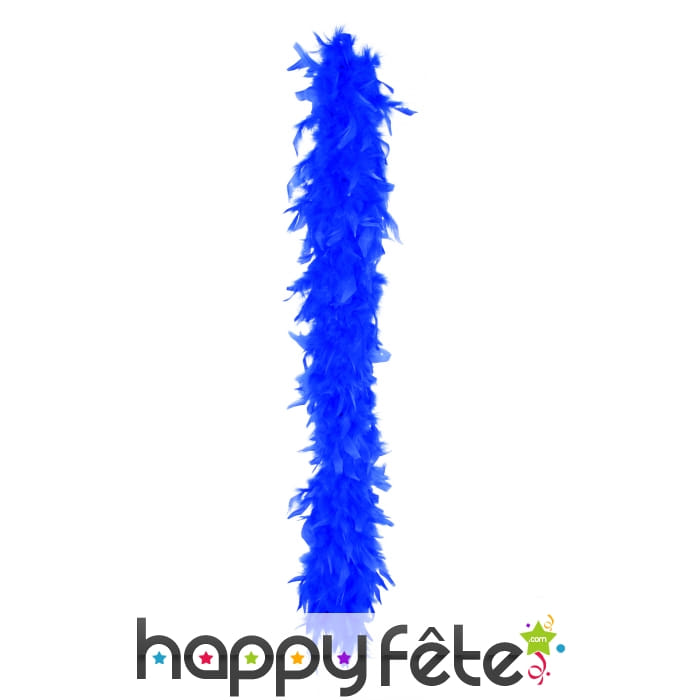 Boa plumes bleues 180 cm