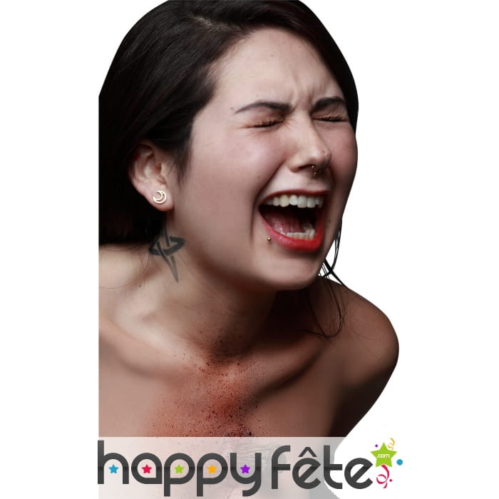 Blessure pieu de vampire en latex