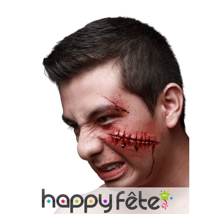 Blessure points de sutures en latex