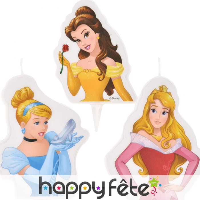 Bougie Princesses Disney de 7,3cm