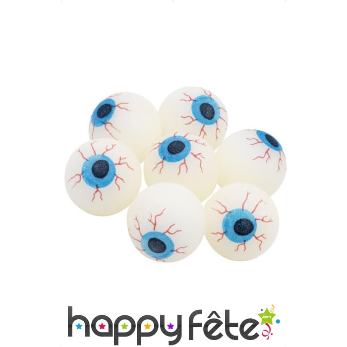 Balle phosphorescente en forme de yeux