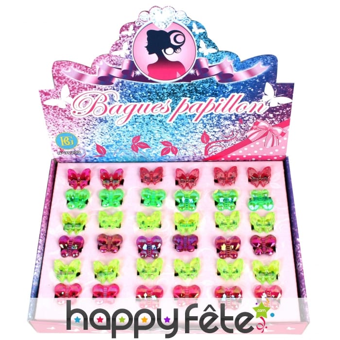 Bague papillon fantaisie