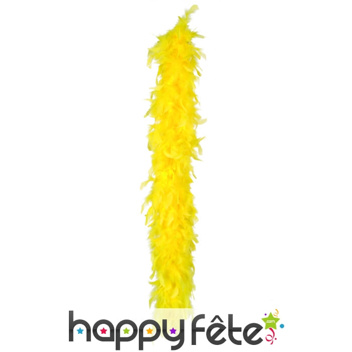 Boa plumes jaunes 180 cm