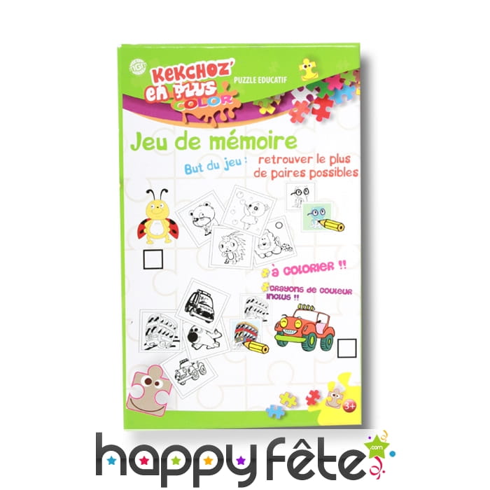Boite puzzle jeu de mémoire
