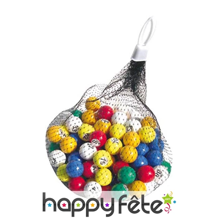 Boules pour loto en plastique