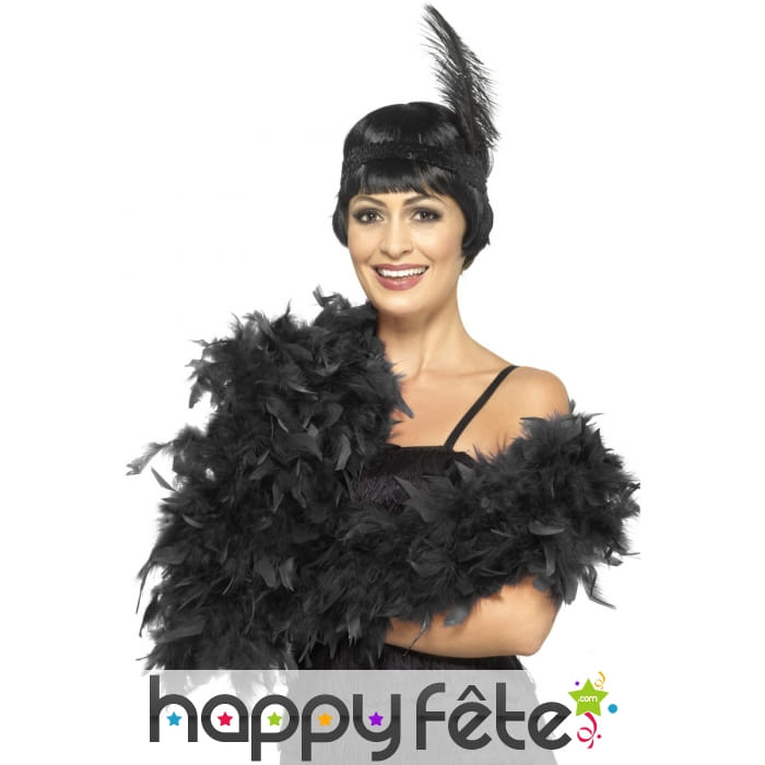 Boa plume noir 180 cm