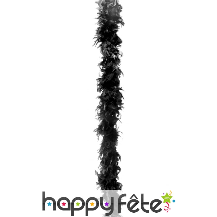 Boa plumes noires 200 cm