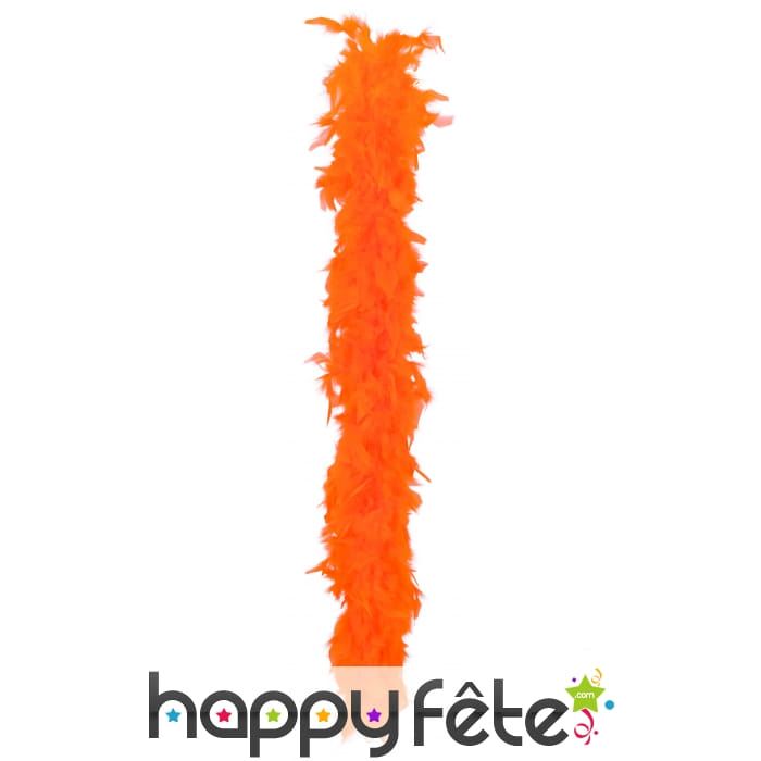 Boa plumes oranges 180 cm