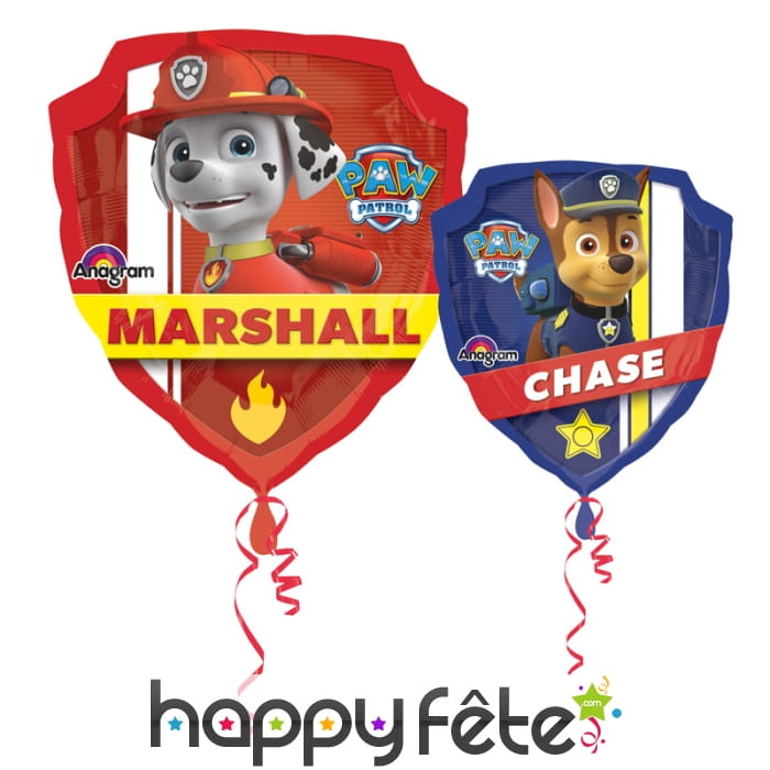 Ballon pat patrouille, marshall ou chase