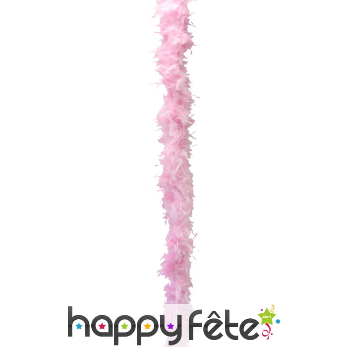 Boa plume rose 200 cm
