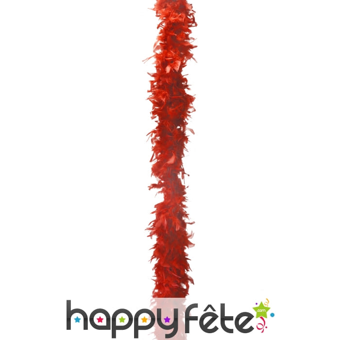 Boa plume rouge 200 cm