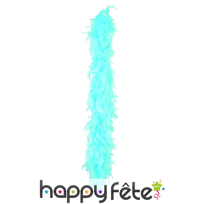 Boa plumes turquoises 180 cm