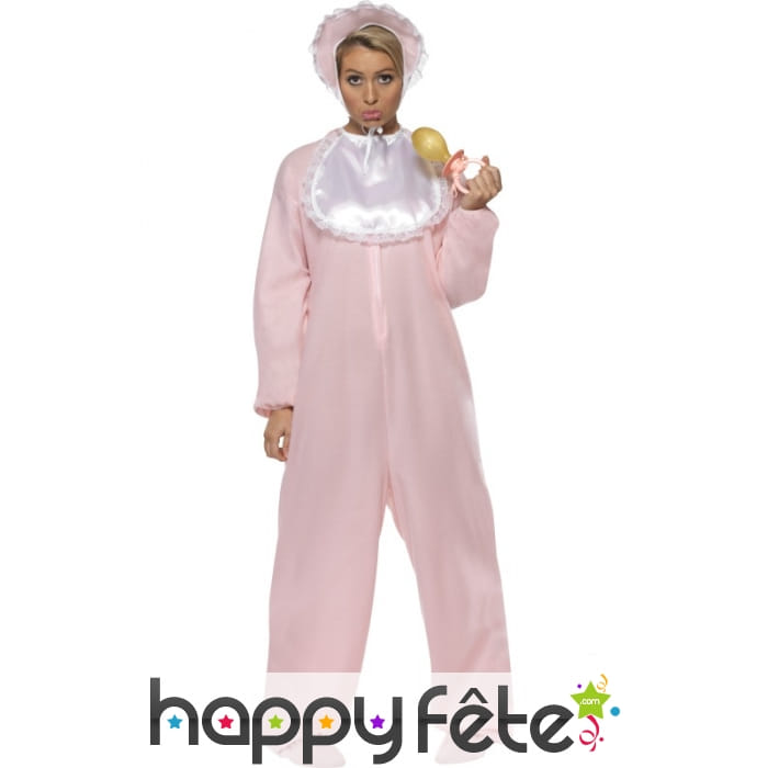 Barboteuse rose adulte