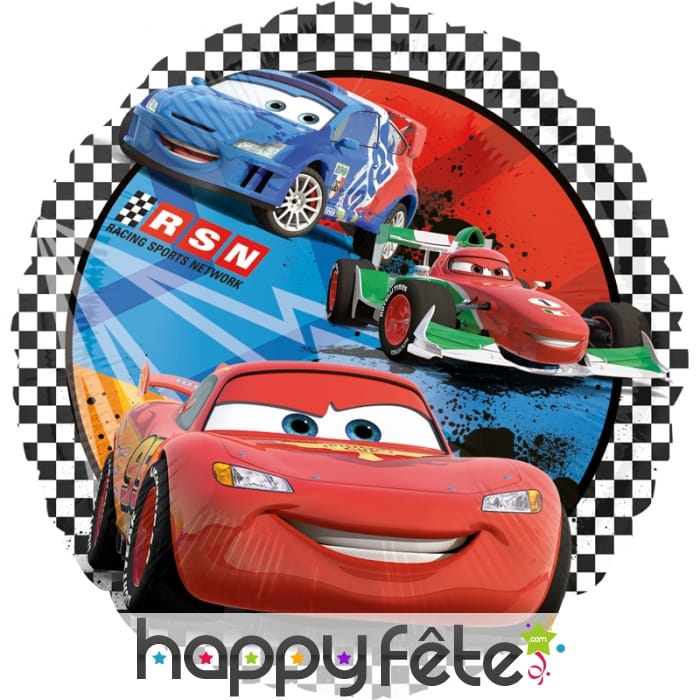 Ballon rond cars à gonfler de 43cm